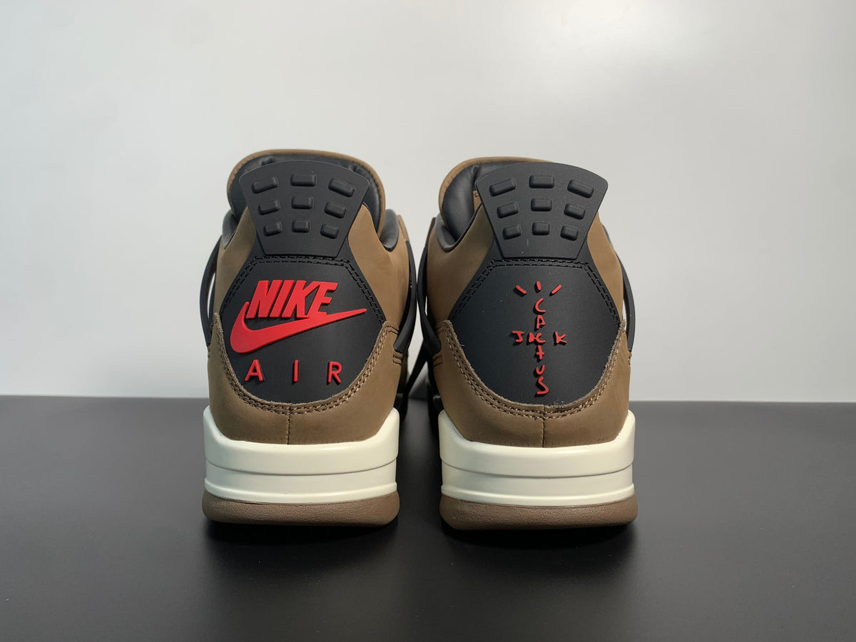 Travis Scott x Air Jordan 4 Olive Cactus Jack - Angle View 11