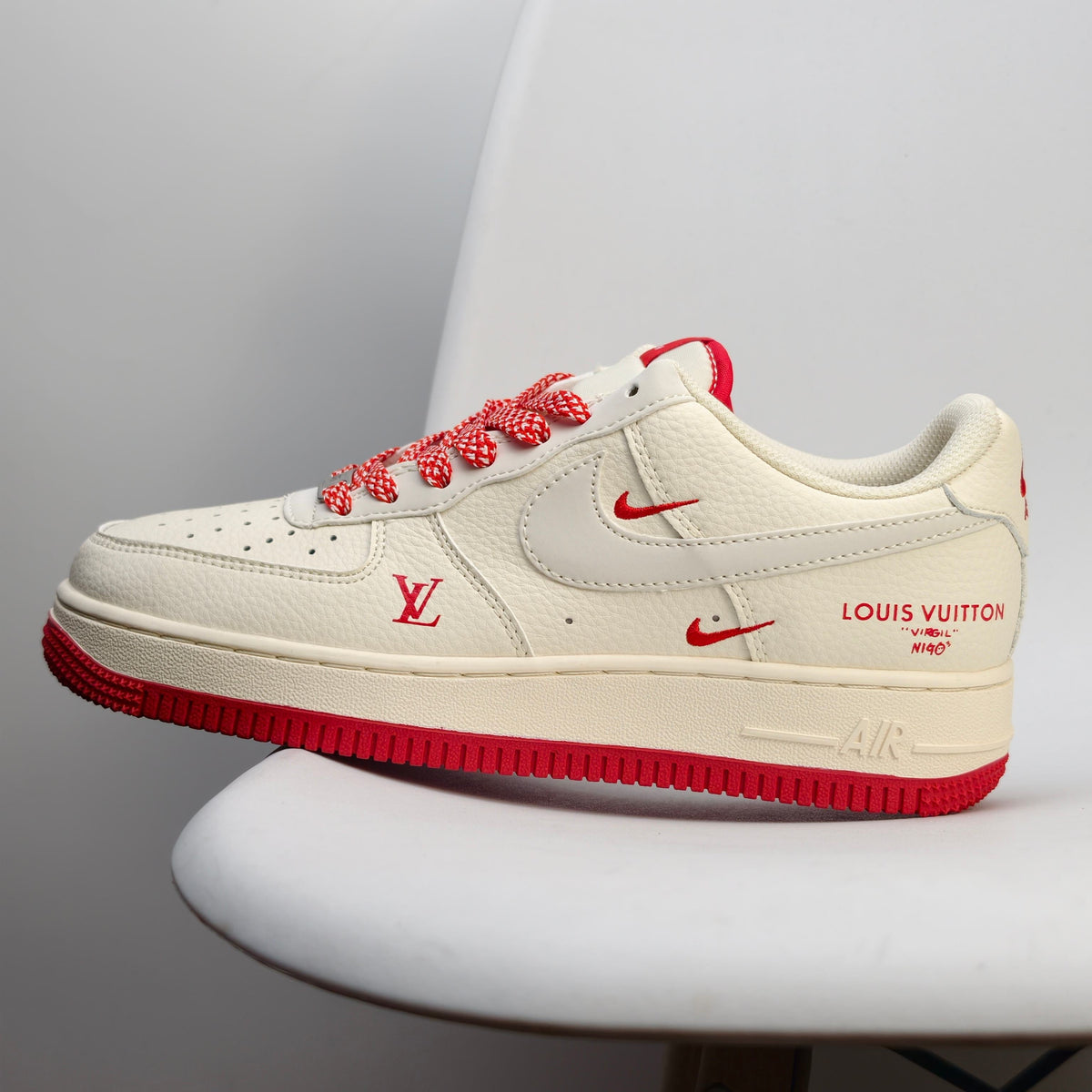 Louis Vuitton x Nike Air Force 1 '07 LV8 Red 316JWD - Main View