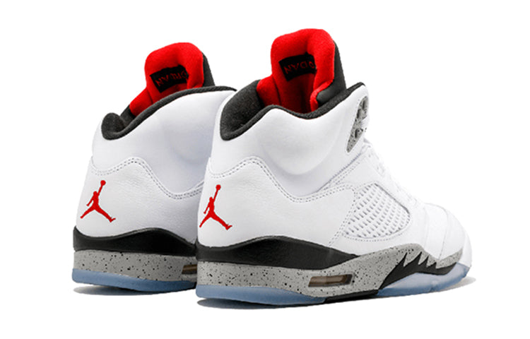 Air Jordan 5 Retro BG White Cement 440888-104 - Angle View 5