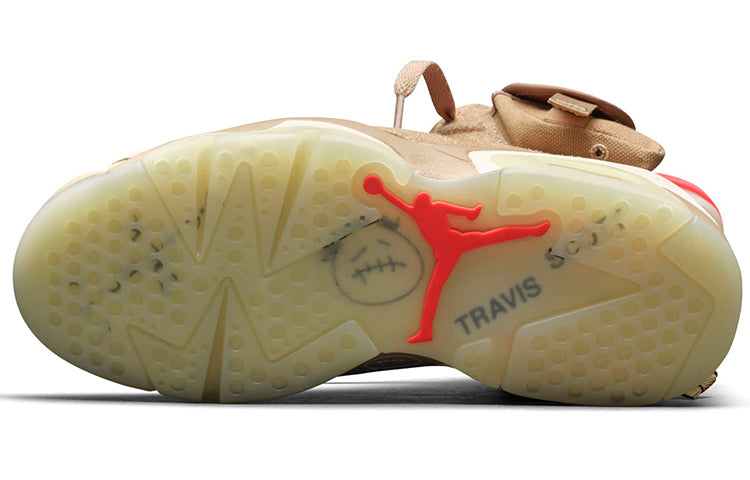 Air Jordan 6 Retro SP Travis Scott British Khaki DH0690-200 - Angle View 6
