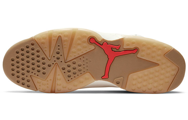 Air Jordan 6 Retro Quai 54 - Sail Gum CZ4152-100 - Angle View 6
