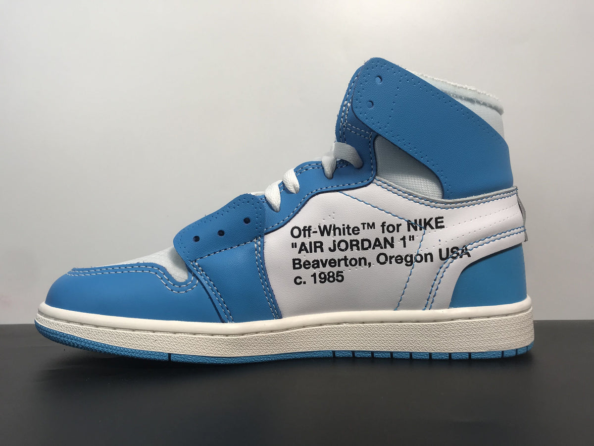 Air Jordan 1 x Off-White Retro High OG ‘UNC’ AQ0818-148 - Angle View 6