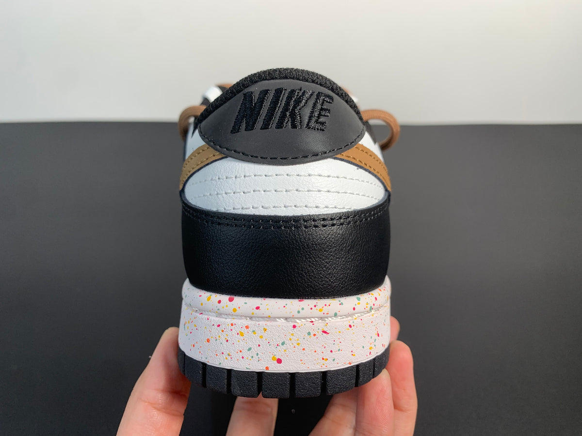 SB Dunk Low”Multi-Color White Black Brown Swoosh FD4623-142 - View 7