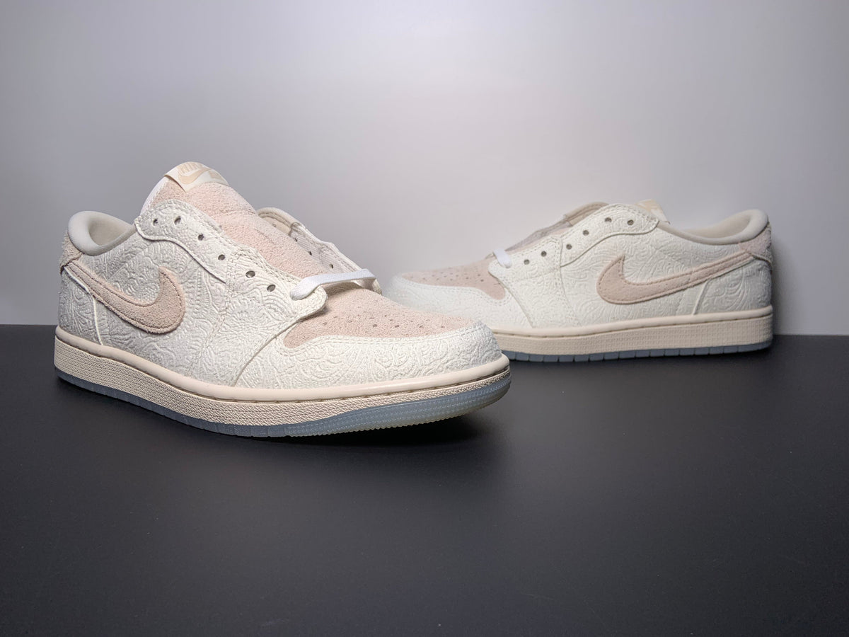 Chris Paul x Air Jordan 1 Low OG ”Give Them Flowers“ FZ0455-200 - Angle View 3