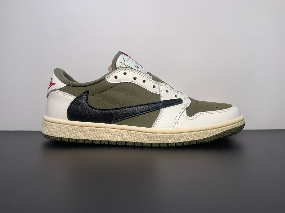 Air Jordan 1 Retro Low OG SP x Travis Scott ‘Medium Olive’ DM7866-200 - Angle View 6