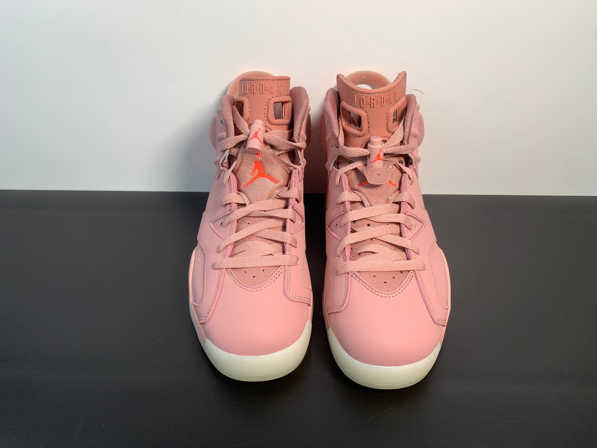 Womens WMNS Air Jordan 6 Retro NRG Rust Pink CI0550-600 - Angle View 4