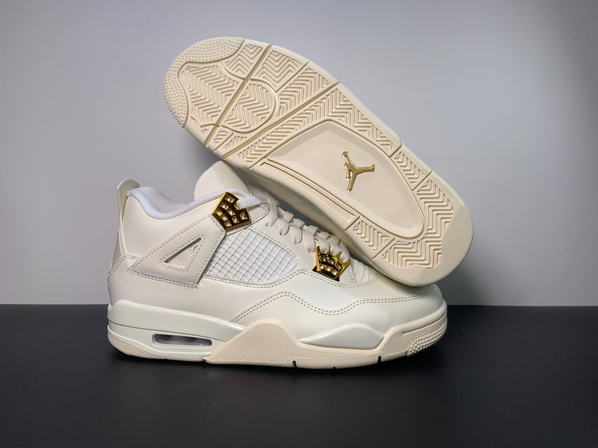 Air Jordan 4 Retro Metallic Gold AQ9129-170  Air Jordan 4 WMNS “Sail” - Angle View 6