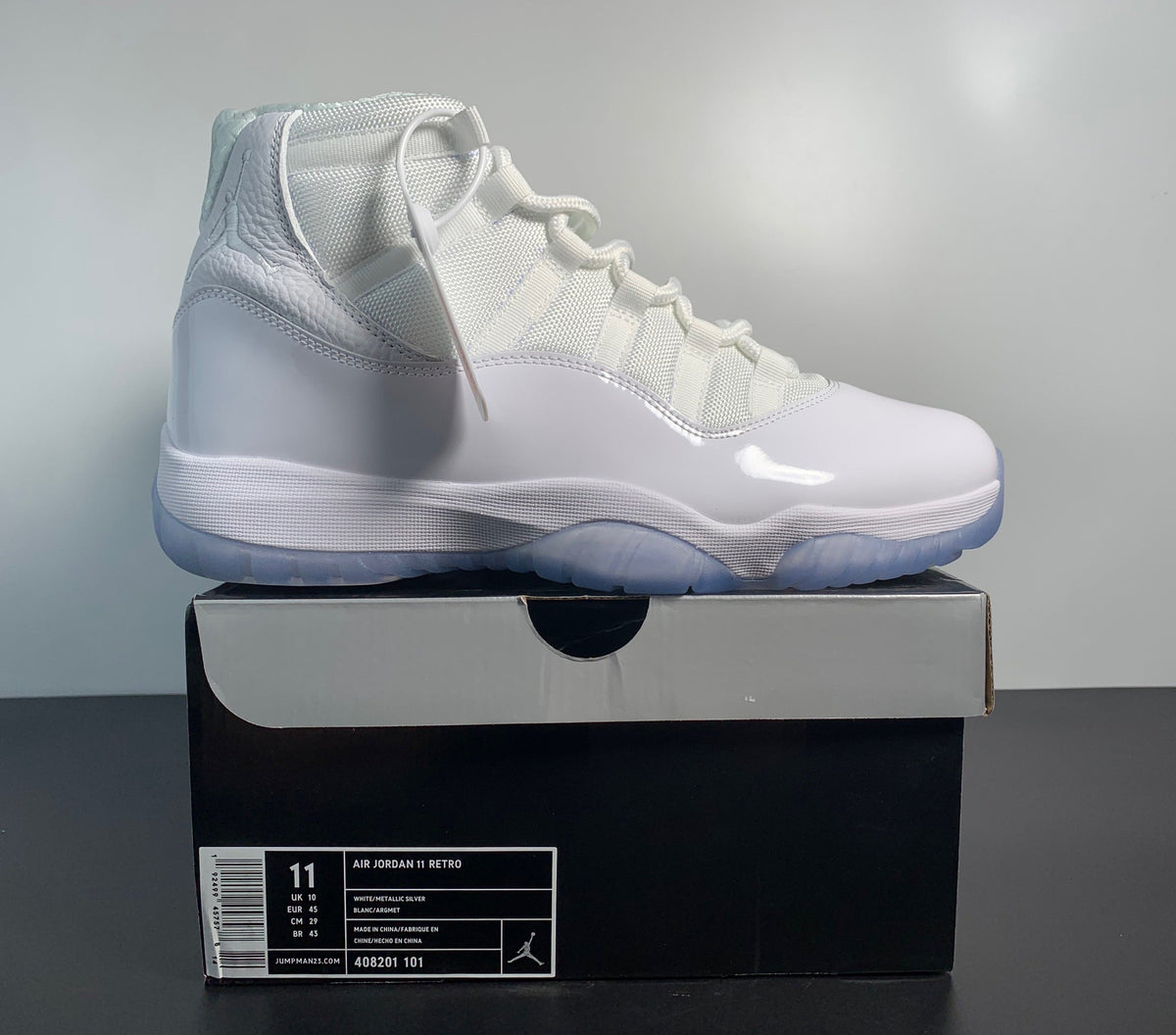 Air Jordan 11 Retro 'Silver Anniversary' 408201-101 - Angle View 8