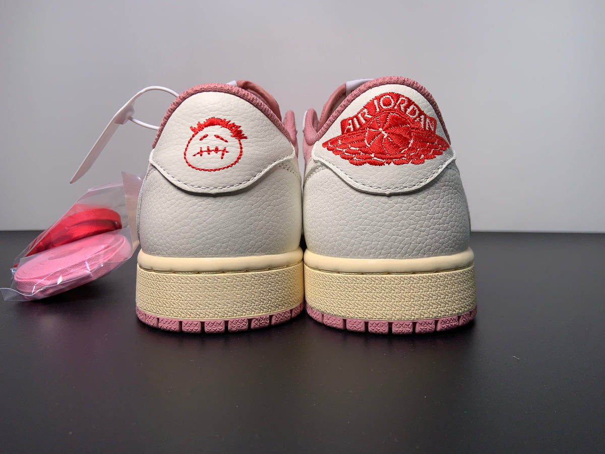 Travis Scott x Air Jordan 1 Low OG Shy Pink DM7866-600 - Angle View 8