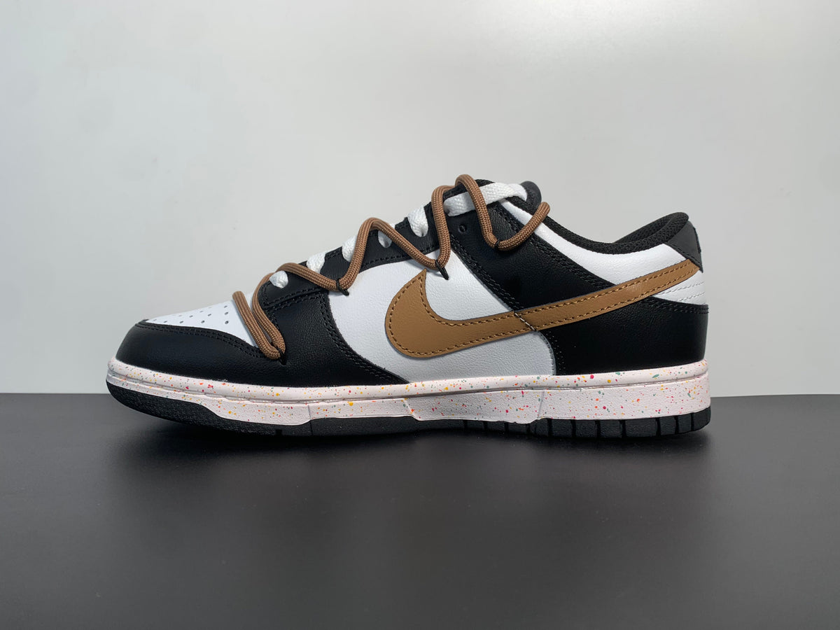 SB Dunk Low”Multi-Color White Black Brown Swoosh FD4623-142 - View 2