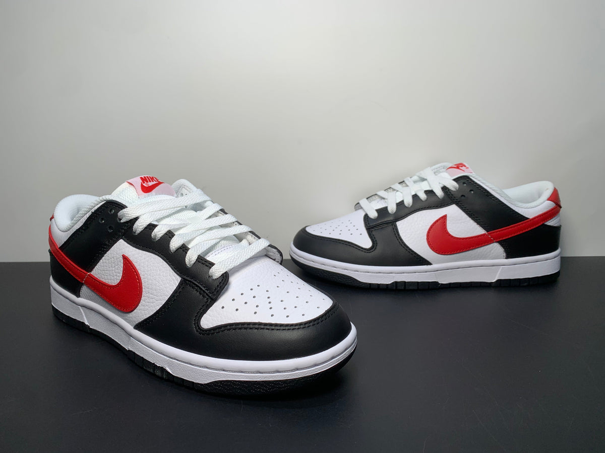 Nike Dunk Low 'Black White Red' - View 3