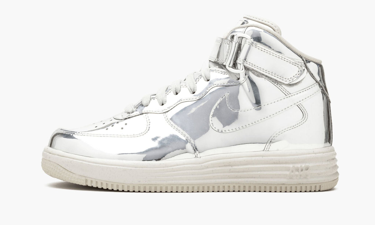 Lunar Force 1 Mid SP "Liquid Silver" - Angle View 4