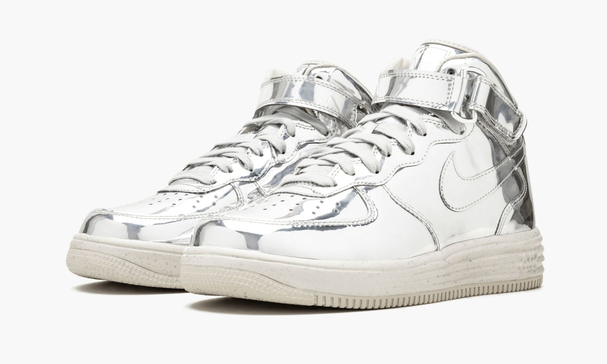 Lunar Force 1 Mid SP "Liquid Silver" - Angle View 5