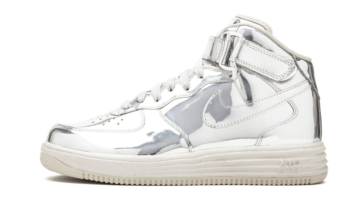 Lunar Force 1 Mid SP "Liquid Silver" - Angle View 2