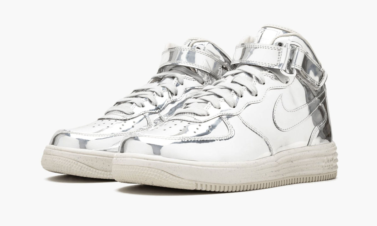 Lunar Force 1 Mid SP "Liquid Silver" - Angle View 6