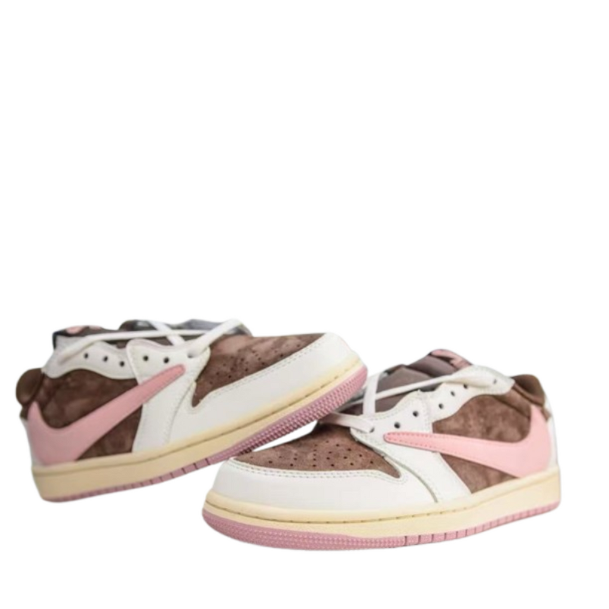 Travis Scott x Air Jordan 1 Low OG “Dark Pony/Pink Oxford”  DZ4137-206 - Angle View 3