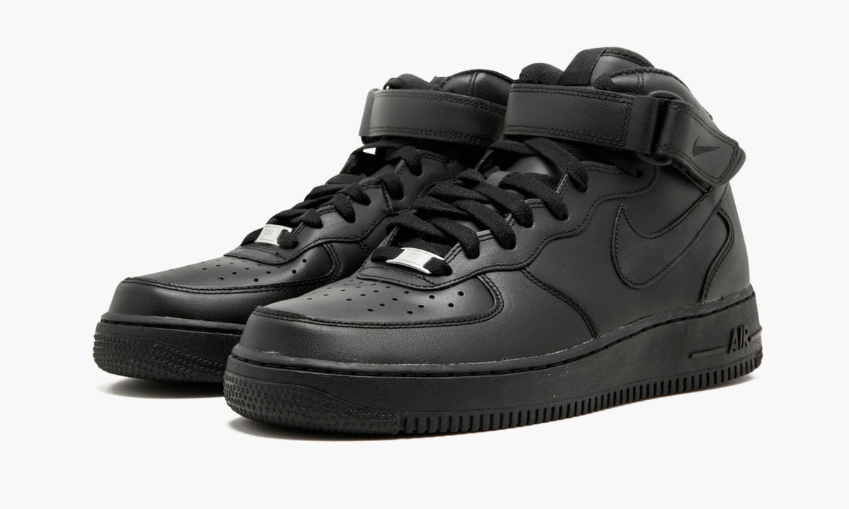 Air Force 1 Mid '07 "Triple Black" - Angle View 3