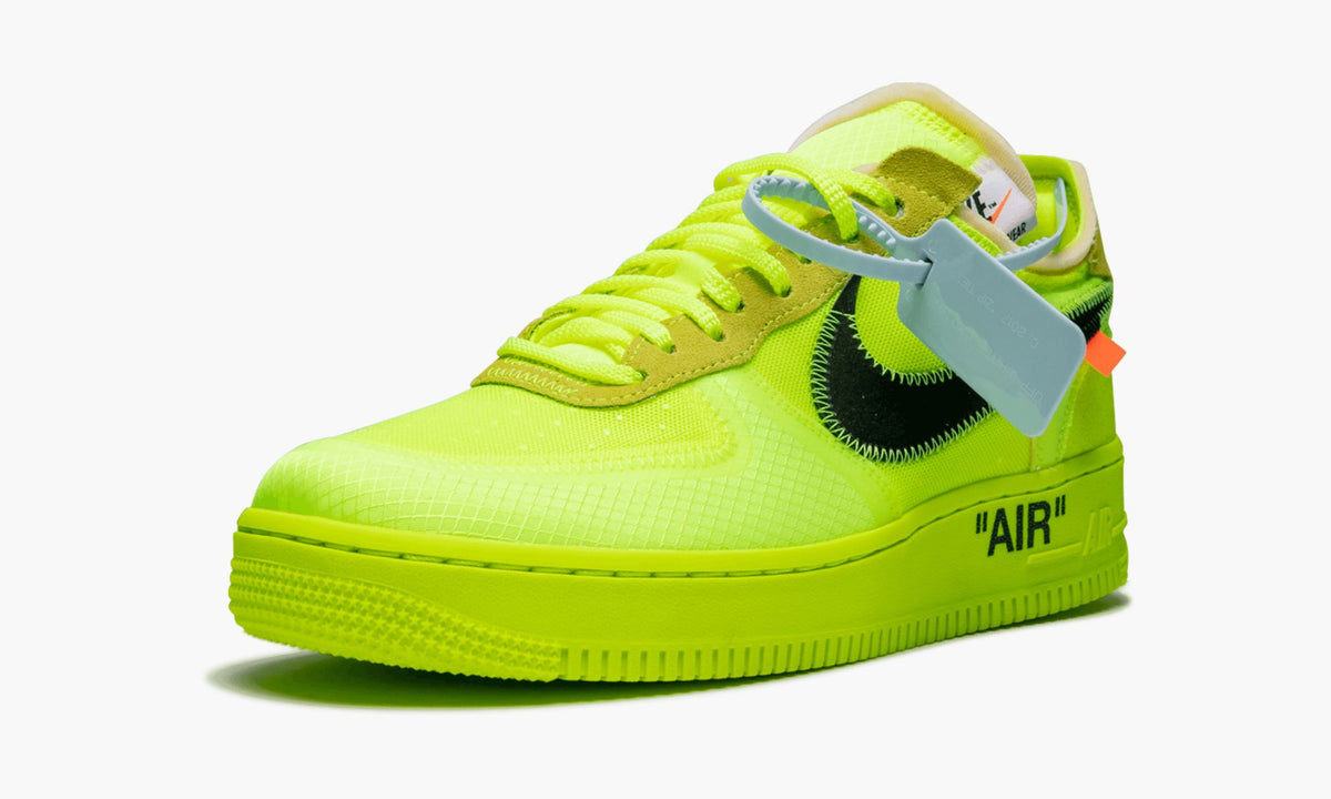 The 10: Nike Air Force 1 Low "Off-White Volt" - Angle View 5