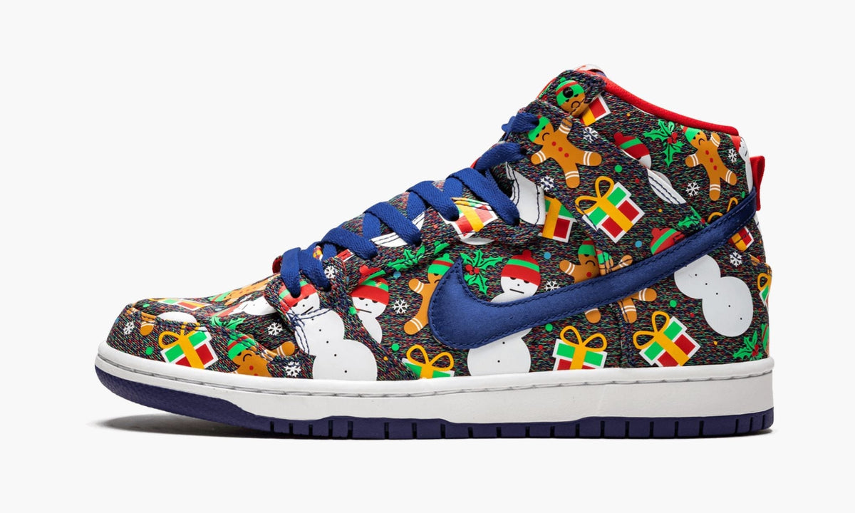 SB Dunk High TRD QS "Ugly Christmas Sweater" - View 2