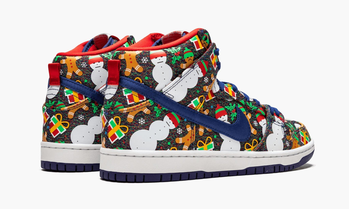 SB Dunk High TRD QS "Ugly Christmas Sweater" - View 4