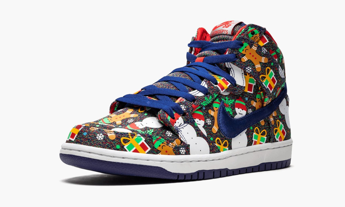 SB Dunk High TRD QS "Ugly Christmas Sweater" - View 5