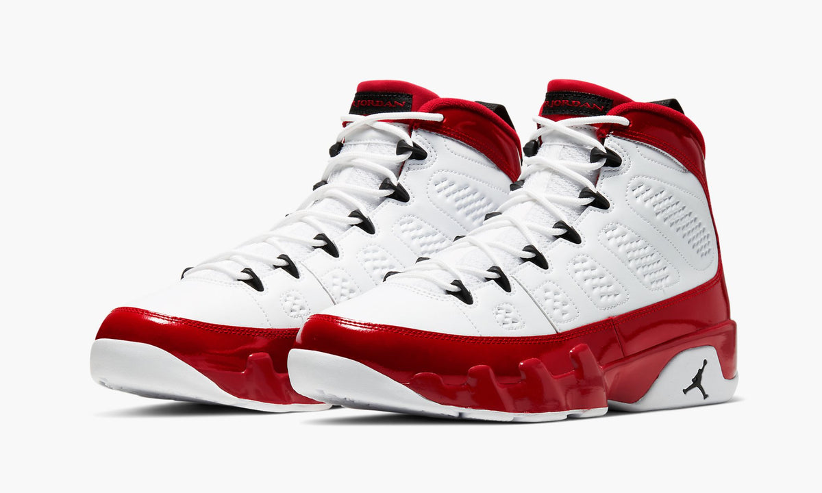 Air Jordan 9 "White/Red/Black" - Angle View 3