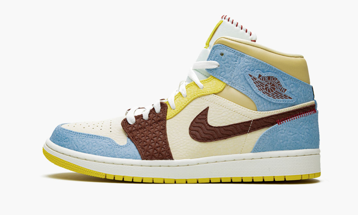 Air Jordan 1 Mid SE "Maison Chateau Rouge Fearless" - Angle View 2