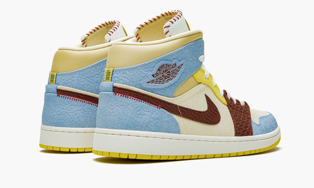 Air Jordan 1 Mid SE "Maison Chateau Rouge Fearless" - Angle View 4