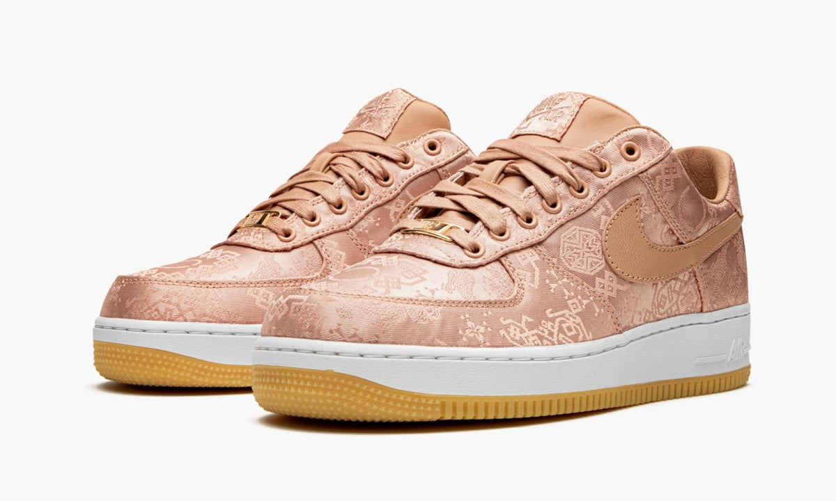 Air Force 1 PRM "CLOT - Rose Gold Silk" - Angle View 4