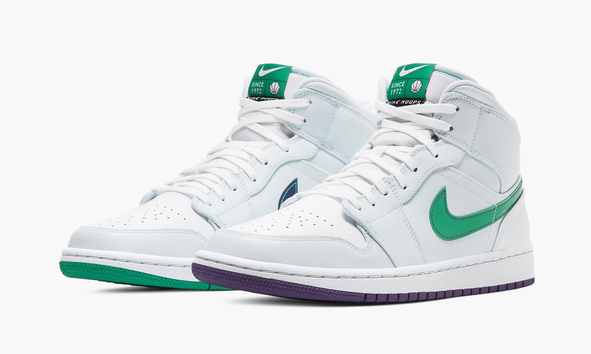 Air Jordan 1 Mid "Nike Hoops - Luka Doncic" - Angle View 3