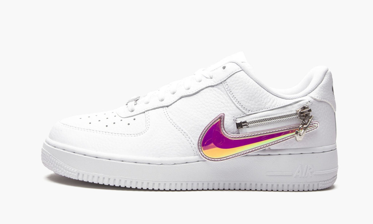 Air Force 1 '07 PRM "Zip Swoosh White" - Angle View 2