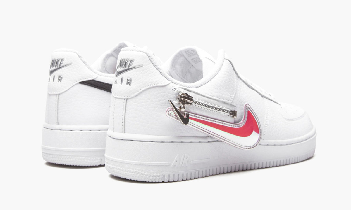 Air Force 1 '07 PRM "Zip Swoosh White" - Angle View 4