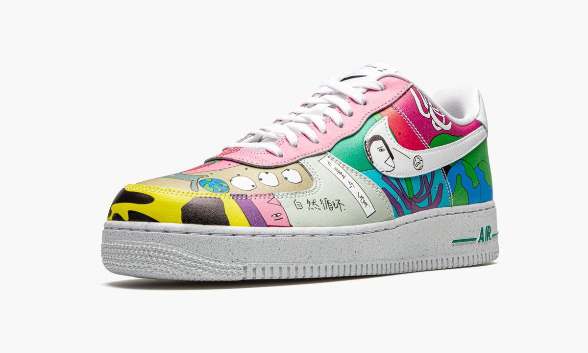 Air Force 1 Low Flyleather "Ruohan Wang" - Angle View 5