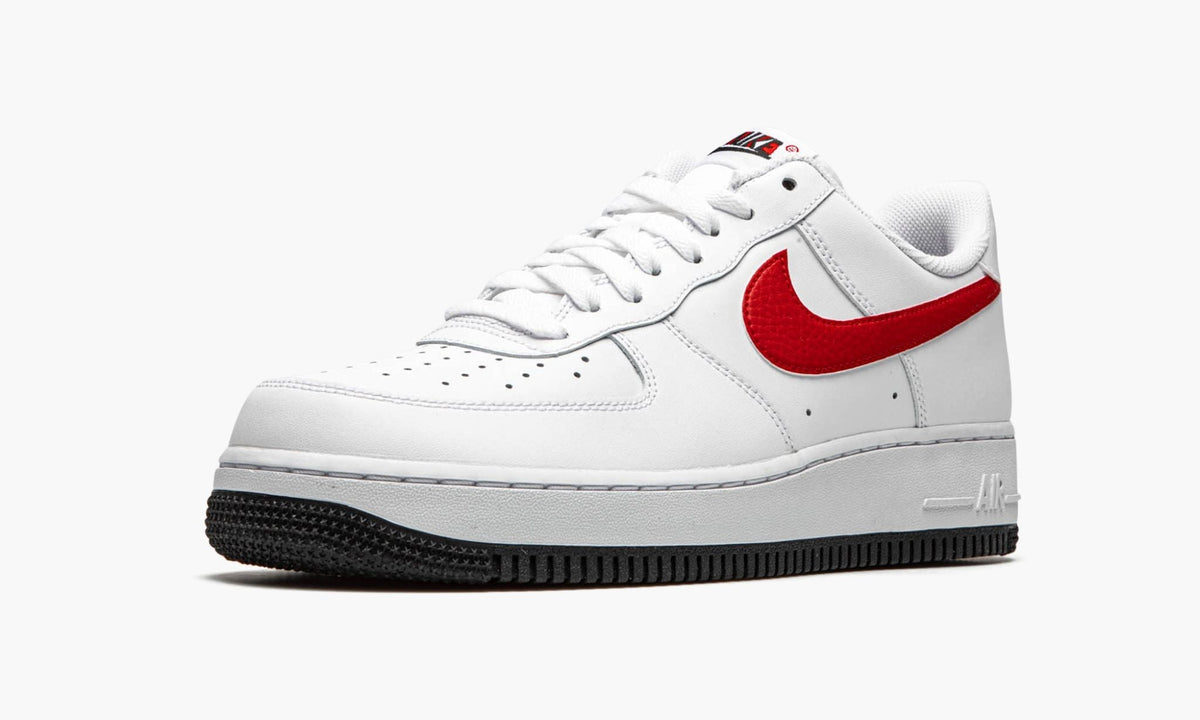Air Force 1 '07 "Mismatched Swooshes - White / Red / Blue" - Angle View 5