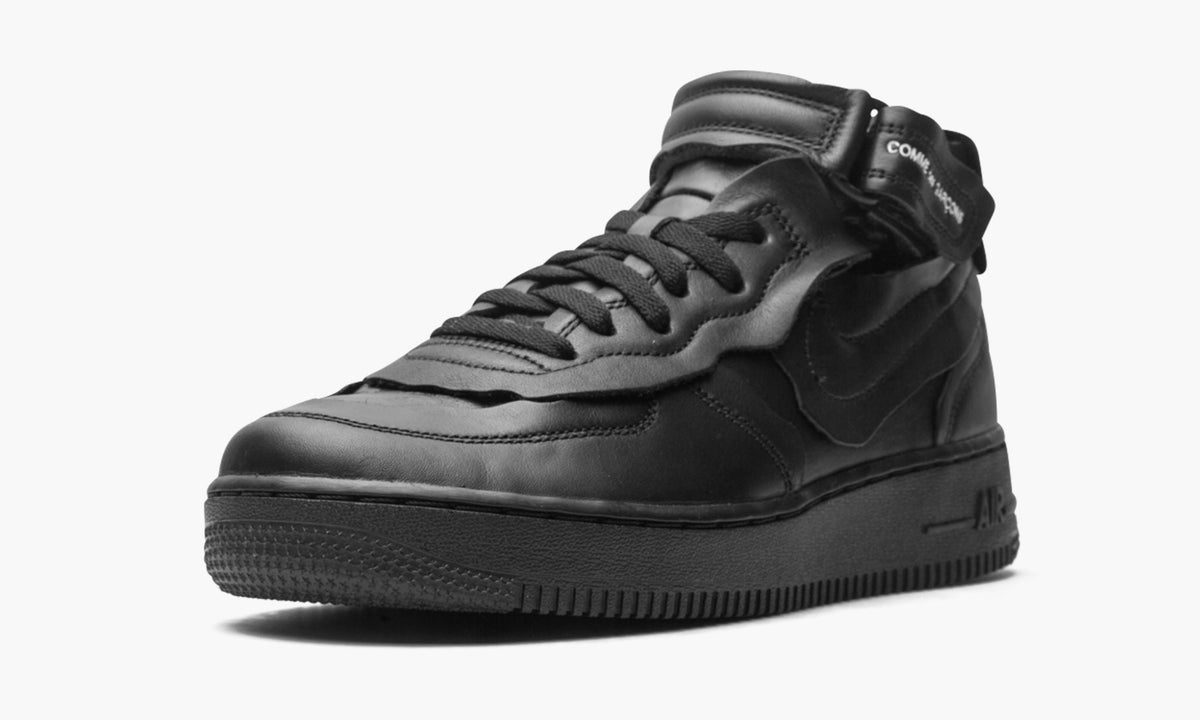 Nike Air Force 1 Mid "Comme des Garcons - Black" - Angle View 5
