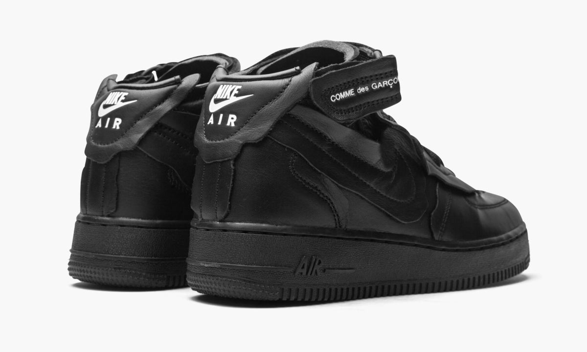 Nike Air Force 1 Mid "Comme des Garcons - Black" - Angle View 4