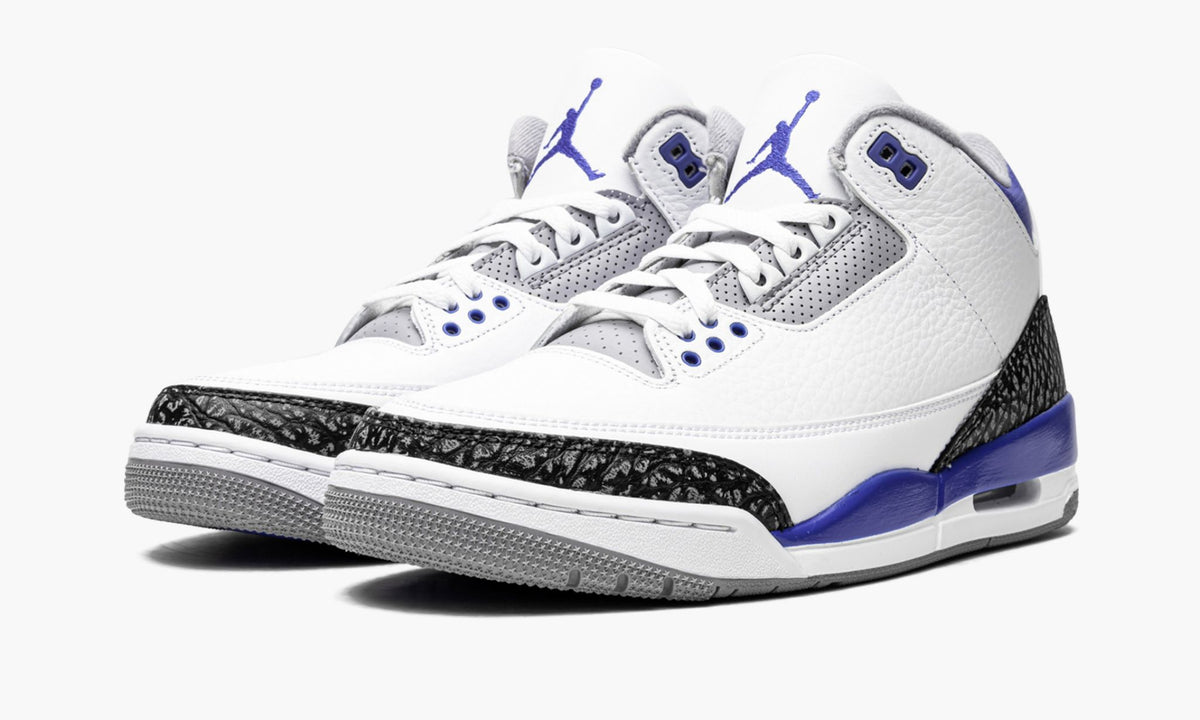 Air Jordan 3 Retro "Racer Blue" - Angle View 3