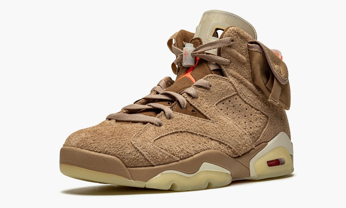 Air Jordan 6 Retro "Travis Scott - British Khaki" - Angle View 5