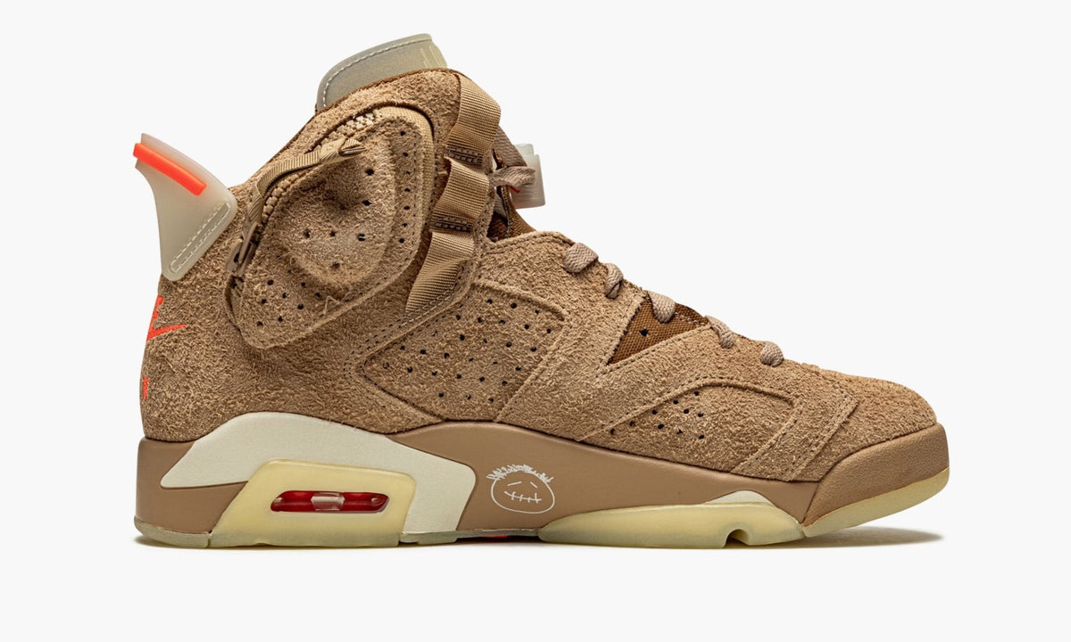 Air Jordan 6 Retro "Travis Scott - British Khaki" - Angle View 7