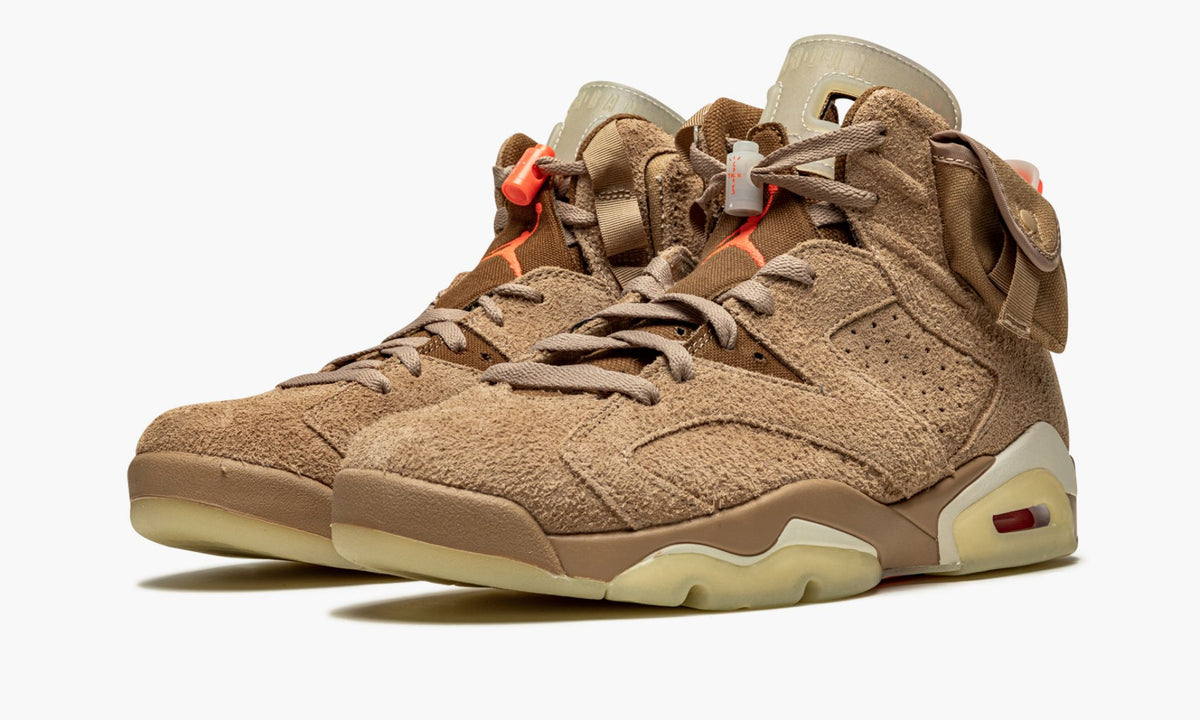 Air Jordan 6 Retro "Travis Scott - British Khaki" - Angle View 3
