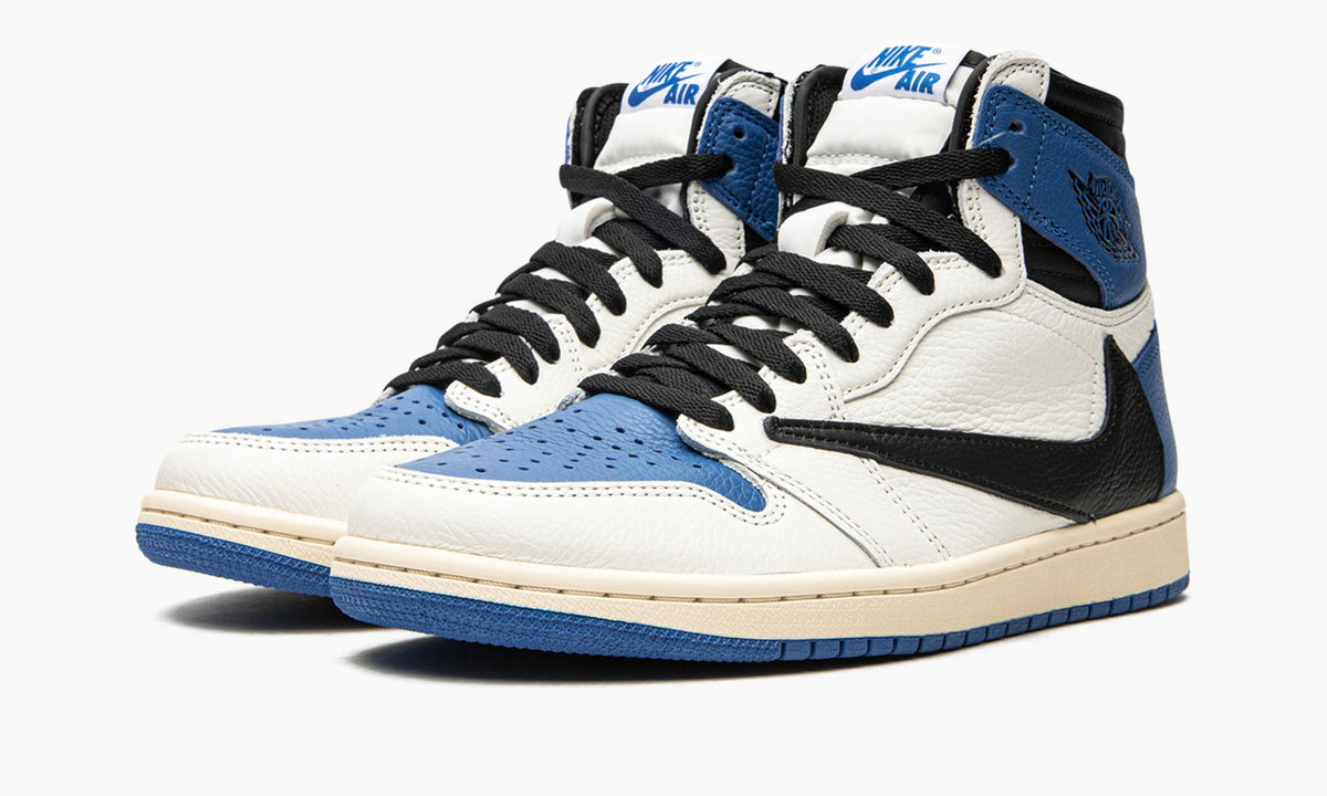 Travis Scott xFragment x Air Jordan 1 High OG SP “Military Blue” - Angle View 3