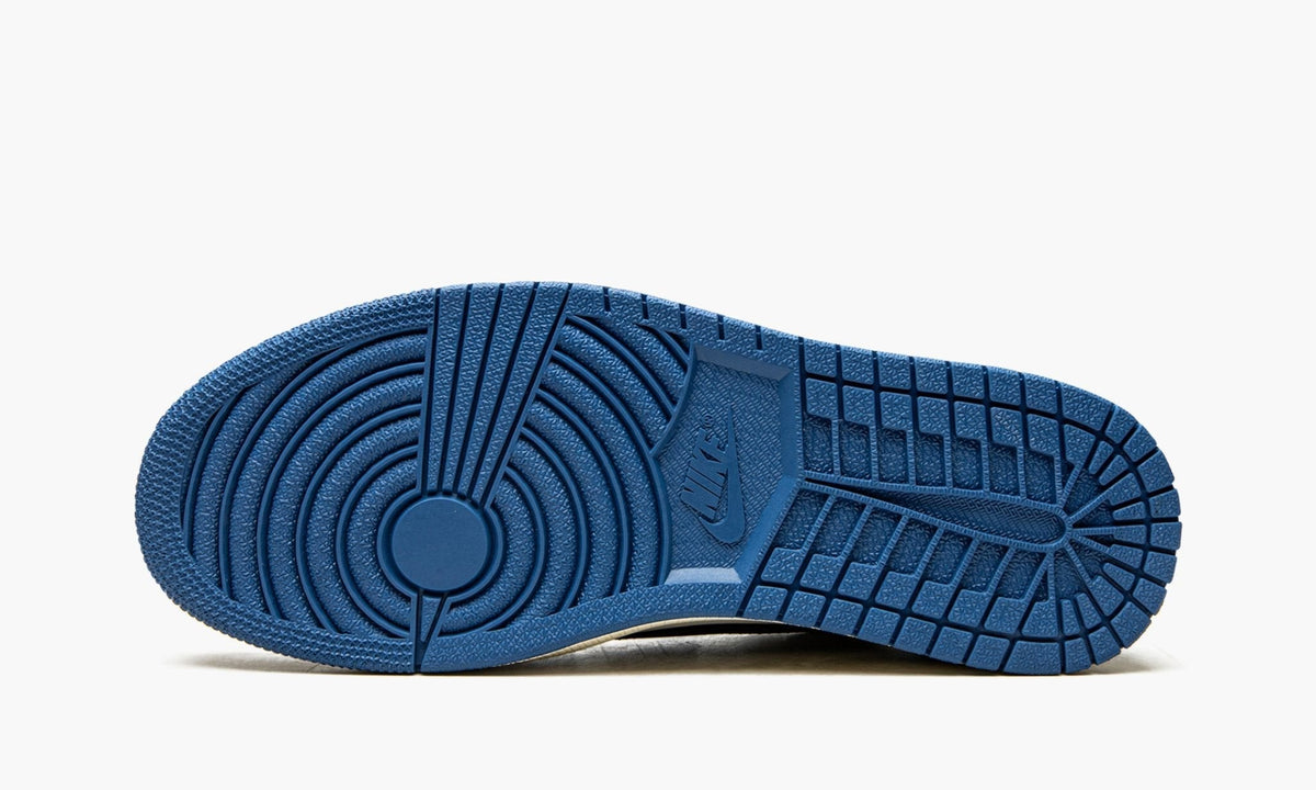 Air Jordan 1 Retro Low x Fragment Design x Travis Scott x ‘Sail Black Military Blue’ - Angle View 6