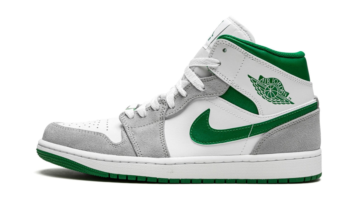 Air Jordan 1 MID SE "Grey / Pine Green / White" - Main View