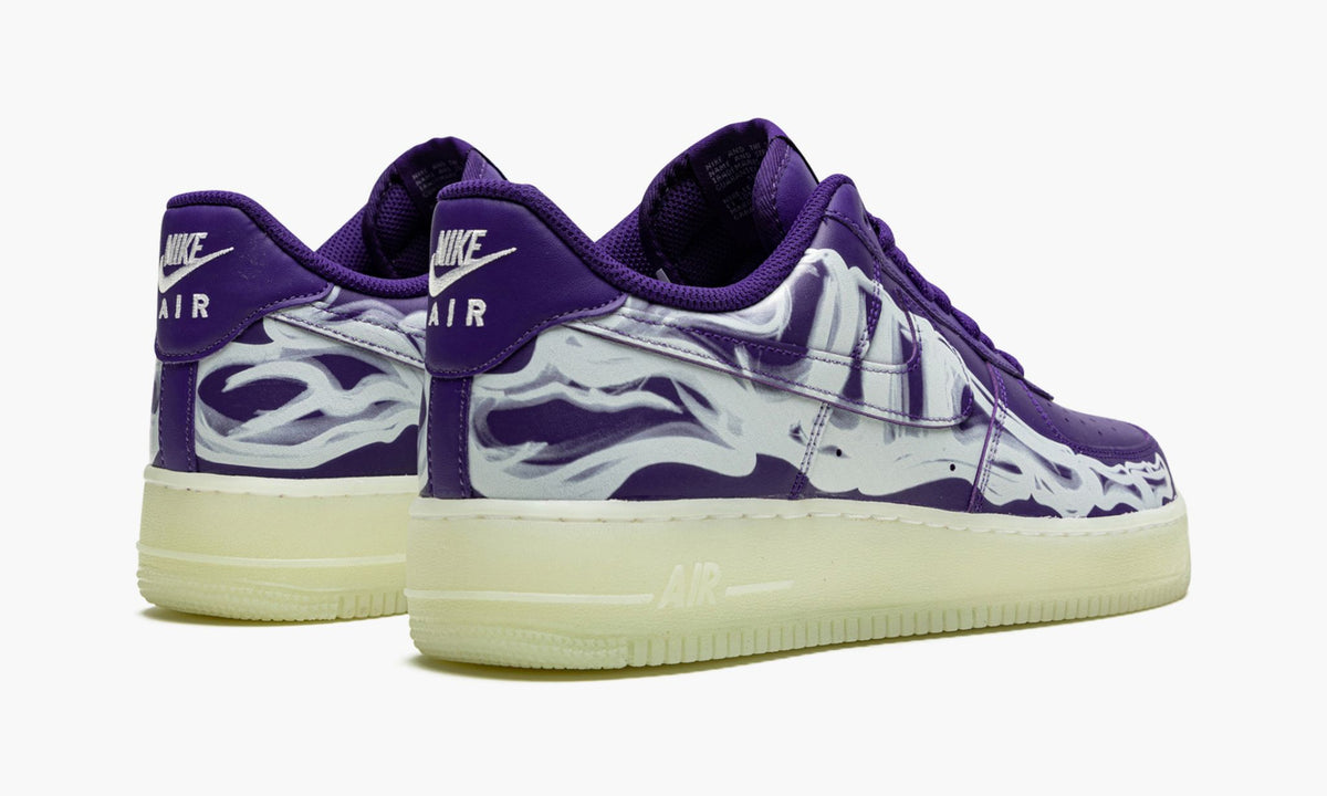 Air Force 1 Low '07 QS "Purple Skeleton Halloween" - Angle View 4