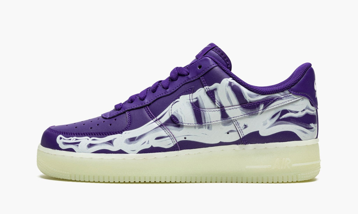 Air Force 1 Low '07 QS "Purple Skeleton Halloween" - Angle View 2