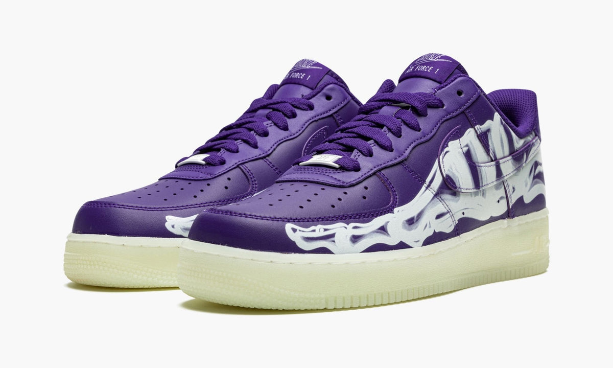 Air Force 1 Low '07 QS "Purple Skeleton Halloween" - Angle View 3
