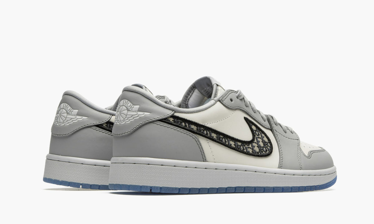 Dior x Air Jordan 1 Low ‘White Grey’ - Angle View 4