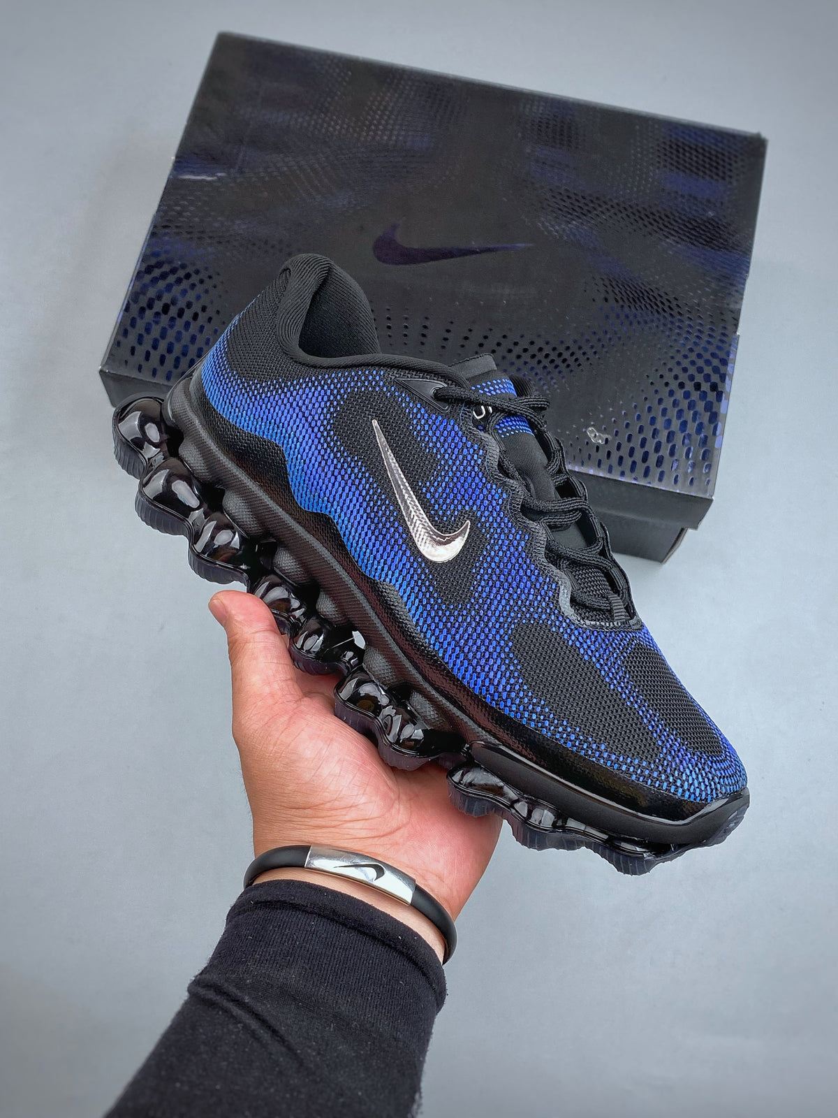 Nike AIR LIQUID MAX Black Blue IQ7634 009 - View 3