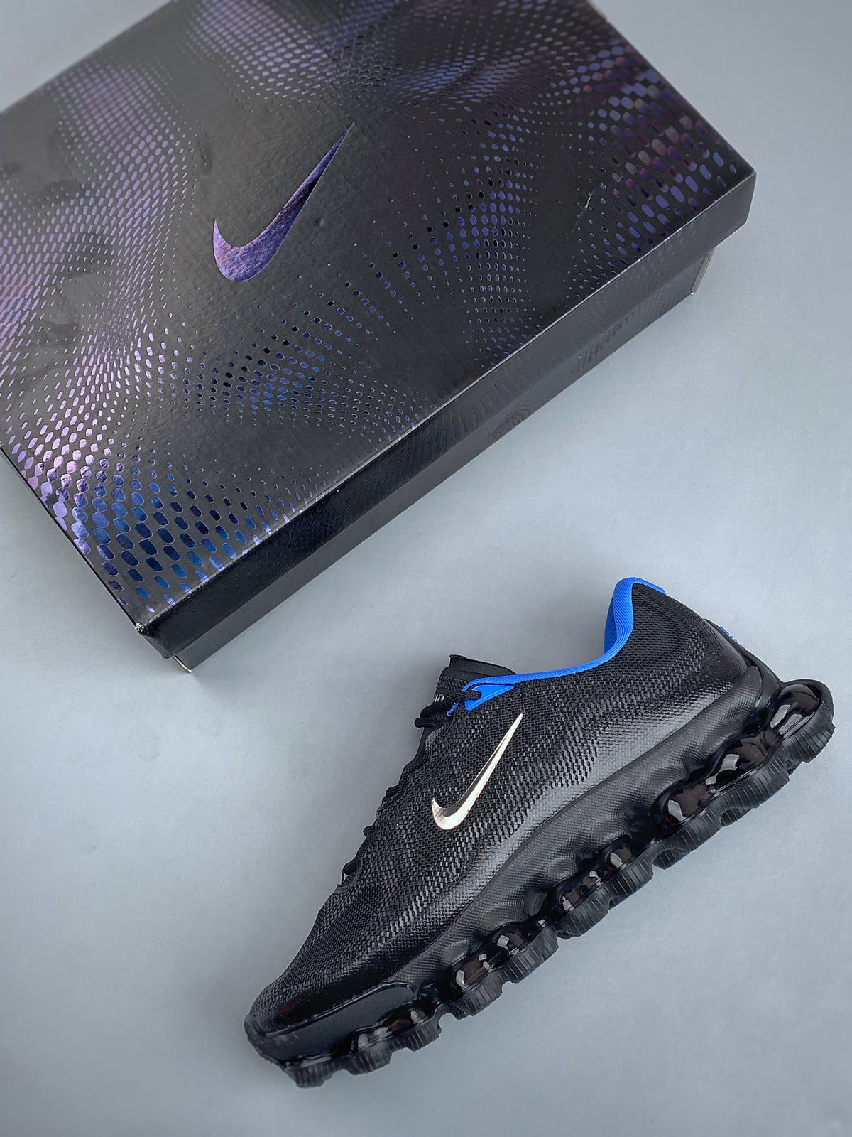 Nike AIR LIQUID MAX Black Blue - View 3
