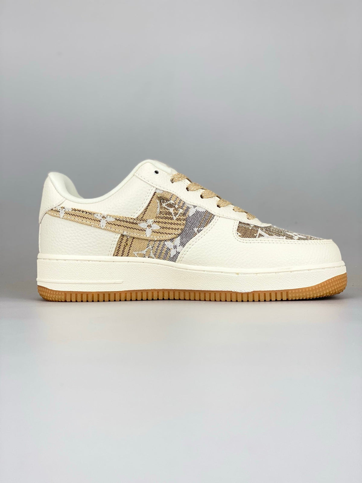 Louis Vuitton x Nike Air Force 1 '07 Low Yellow DK0798-002 - Angle View 2